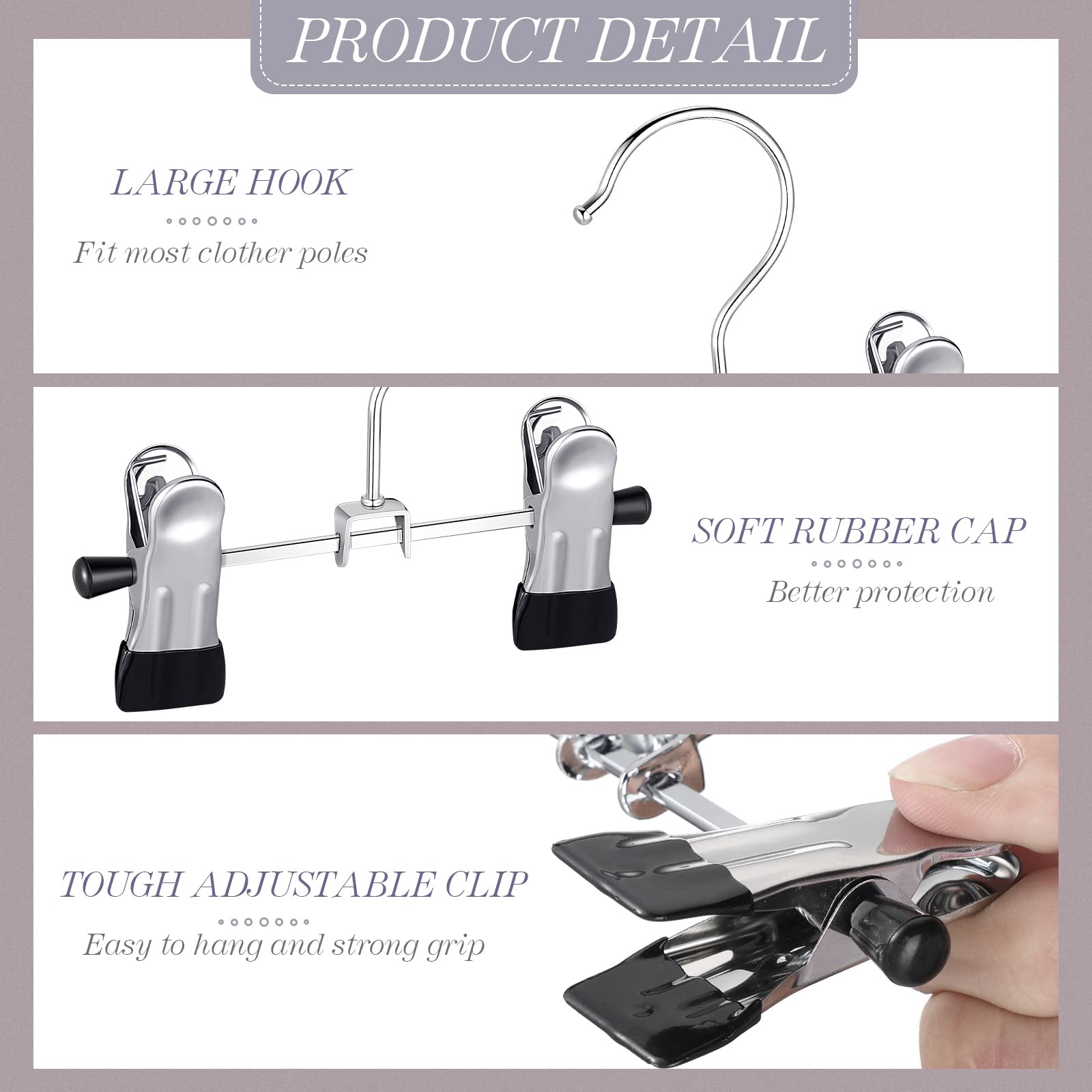 Yinkin 30 Pcs Boot Hangers Double Adjustable Clips Space Saving Baby Pants Hangers Travel Portable Hanger Clips Hanging Boot Org